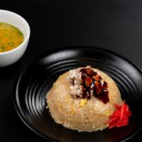 Fried Rice · Choice of pork chashu, chicken chashu, crispy shrimp or vegetable.