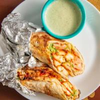 Chicken Tikka  · Chicken Tikka wrap with tossed onions, lettuce, pepper and sauce