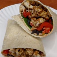 Manhattan · Grilled marinated chicken, roasted red peppers, romaine hearts, provolone and balsamic vinai...