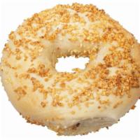 Garlic Bagel · The savory goodness of roasted garlic perfectly complements our rich dough and makes this a ...