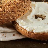 Premium Bagel With Cream Cheese   · Pick one of our premium bagels with our classic plain cream cheese  with optional  added top...