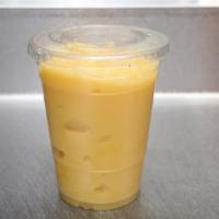 Mango Sunrise Smoothie · Mango, pineapple and apple juice.