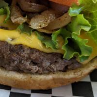 Grande Burger · A half-pound angus beef patty on Sweet Hawaiian buns. Includes cheese, fresh lettuce, sliced...