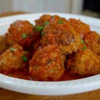 Turkey Meatballs (5 Pcs) (1 Lb) · 5 Homemade lean turkey meatballs.