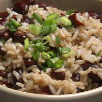 Seasoned Brown Rice & Beans (1 Lb) · 1 lb House made seasoned beans and brown rice.