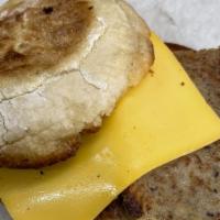 Scrapple Egg & Cheese  · Served on a fresh English Muffin