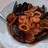Mussels · In a red sauce. (Hot, Mild or Sweet)