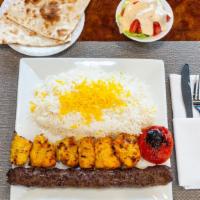Friends Combo I Entree · Combination of ground beef and chicken kabob.