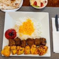 Friends Combo Ii Entree · Combination of beef and chicken kabob.