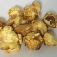 Caramel Peanut Popcorn · The classic caramel flavor with the extra crunch of caramel glazed peanuts.