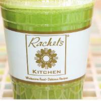 Sweet Greens Juice · kale, spinach, cucumber, celery, apple, lemon and ginger root.