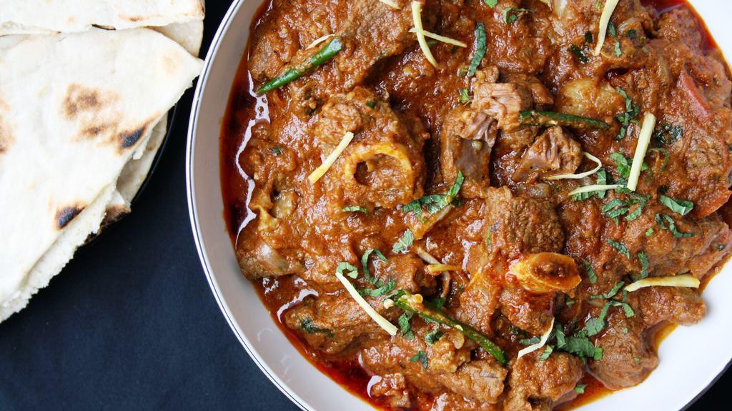 Young Goat Kadhai · Goat meat cooked with caramelized onion, fenugreek, and ginger

Served with rice