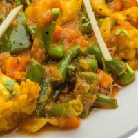 Vegetable Korma · Gluten free. Vegetarian

Served with rice.