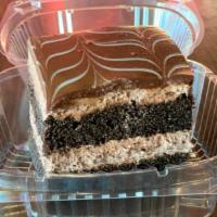 Chocolate Mousse Cake · Chocolate sponge cake with chocolate mousse