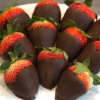 Chocolate Covered Strawberries · 6 of our fresh made Chocolate Covered Strawberries