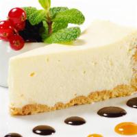 Ny Style Cheesecake · A slice of our homemade NY-style cheesecake.