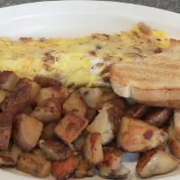 3 Meat Omelette · Taylor ham, bacon and sausage.