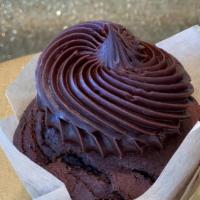 Double Chocolate Cupcake · Chocolate cupcake with our chocolate buttercream with chocolate drizzle