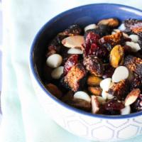 Fig & White Chocolate Trail Mix (4 Oz) · Dried figs, white chocolate, roasted & salted pistachios, dried cranberries, toasted almonds...