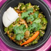 Bhindi Okra Masala · Delicious okra cooked in an exotic blend of North Indian spices.