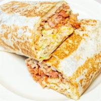Burritos  · Large burrito stuffed with your choice of protein, rice, beans, lettuce, tomatoes, sour crea...