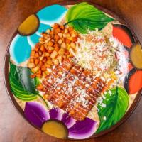 Enchilada Mexicanas · 4 Corn tortillas filled with queso fresco and onion, smothered in a delicious chili “colorad...