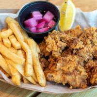 Boneless Chicken Combo · Double-fried boneless chicken combo with a choice of one flavor, one side, and homemade pick...