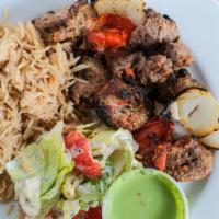 Lamb Kabob · Tender pieces of lamb marinated with special afghan spices and seasoning