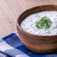 Mast-O Khiyar (Yogurt & Cucumber) · Vegetarian. A delicious dip of chopped cucumbers mixed with homemade yogurt and mint.