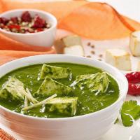 Palak Paneer · Cottage cheese cooked in a thick paste of spinach and seasoned with garam masala, and other ...