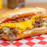 Classic Cheesesteak · Double provolone cheese.