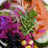 Side Salad · Custom salad toppings with a choice of dressing