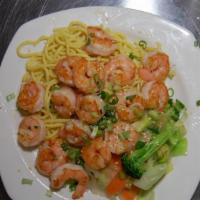 Shrimp · Served with Mixed Vegetabke, Rice or Noodle.