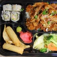 Bento  Chicken · Bento Box Featuring Your Choice of Hibachi, Served with Mix Vegetable, Rice or Noodles, Plus...