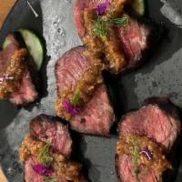 Grilled Beef Short Rib (Crying Tiger) · Crying tiger - thinly sliced, marinated medium rare beef short rib, cucumber, grilled tomato...