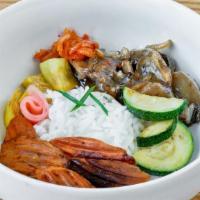 Hibachi Fried Rice  · Zucchini, Squash, broccoli,  cabbage, celery, mushrooms, onion with Rice