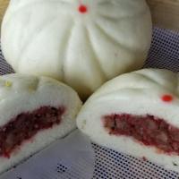 Char Sui Bao · Two fluffy buns with Char Sui pork
