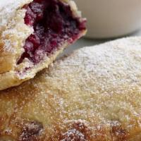 Turnovers · Large or small turnover filled with your choice of Apple, Cherry or blueberry, baked to perf...