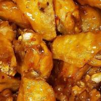 10Pc Chicken Wings · Choose 1 sauce and 1 side of ranch or Bleu Cheese