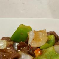 Hot Szechuan Beef  · Spicy.   Served with side of  steam Rice
