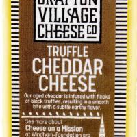 Truffle Cheddar |  Grafton · One of our all-time favorite cheeses, this mild Vermont raw cheddar takes on earthy, forest ...