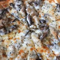 Mushroom Pizza. · 