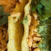 California Tacos · Three hard shell corn or two soft shell flour tortillas with spanish or white rice, cheese, ...