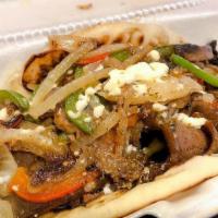 Chicken Gyros Supreme · With grilled onions, peppers, mushrooms and cheese.