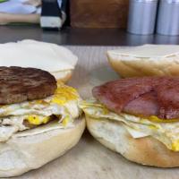 5 Star Belly Buster · Four eggs, pork roll , bacon, sausage, hash browns and cheese on 10 inch sub roll.