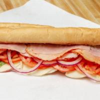 Super Italian · Dietz and Watson capicola ham cooked ham and Genoa salami with Provolone cheese with all the...