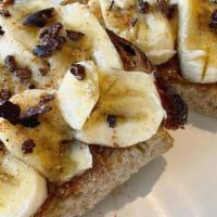 Gone Bananas · Vegan. Drift cinnamon roasted almond butter & sliced bananas topped with drift hot honey dri...
