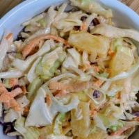 Pineapple-Cabbage Slaw · Side of Creamy and Sweet Pineapple Cabbage Slaw