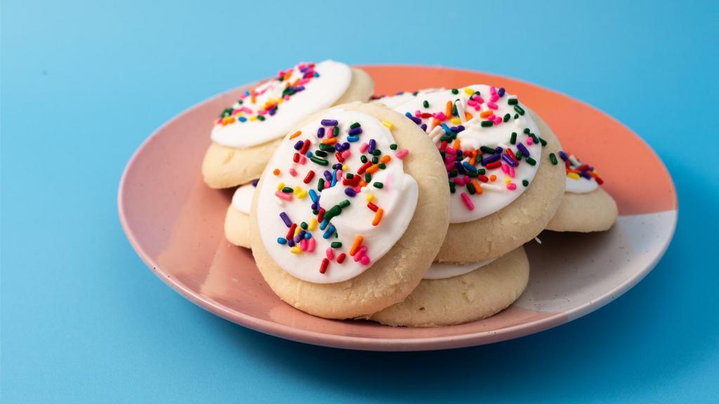 Rainbow Cookies · Three layered rainbow cookies.