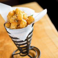 Tater Tots · Golden fried taters.